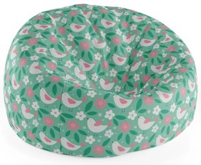 Sac de șezut Cocoon flori și păsărele, colorat