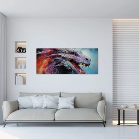 Tablou - Ilustrație a unui dragon (120x50 cm)