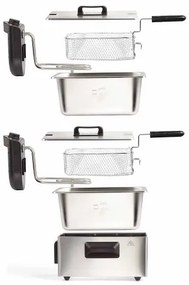 Friteuza Electrica Dubla 2 x 3 L Livoo DOC217