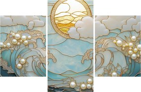 Tablou - Perle 3D în Ocean (90x60 cm)