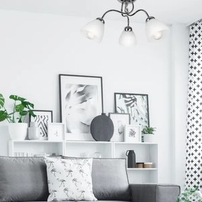 Lustră aplicată MIRANDA 3xE27/60W/230V crom lucios