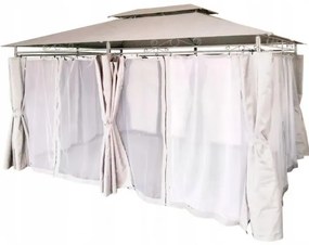 Foisor de gradina 3x4m cu plasa de tantari Glamour Beige