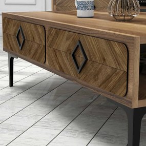 Set Comoda TV si Masuta de Cafea Living Samba Walnut