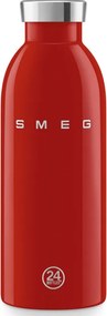 Sticlă termică SMEG Clima 50's Style WBF01RD, 500 ml, închidere ermetică, cu pereți dubli, oțel inoxidabil 18/8, roșu
