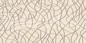 Fototapet, Doodle Lines, Beige, Rebel Walls