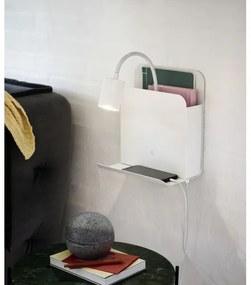 Nordlux - Aplica de perete ROOMI cu poliță și USB 1xGU10/8W/230V albă