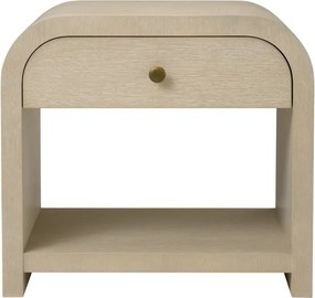 Noptiera design LUX, Furnir de stejar albit, Rhodes