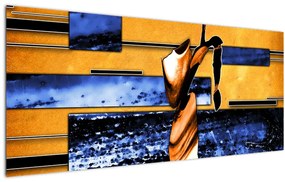 Tablou picturii abstracte (120x50 cm)