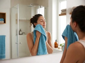 Prosop NORIELLE 50x90 cm albastru deschis, 100% bumbac