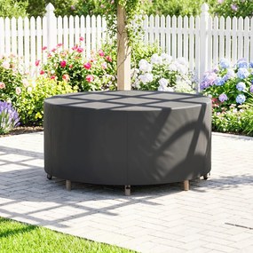Outsunny Husă impermeabilă pentru mobilier de grădină pentru masă rotundă, țesătură Oxford 420D pentru exterior, Ø200 x 80 cm, negru | Aosom Romania