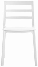 Scaun din plastic alb ELBA