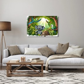 Tablou - Animăluțe vesele (90x60 cm)