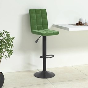 vidaXL Scaun de bar, verde închis, catifea