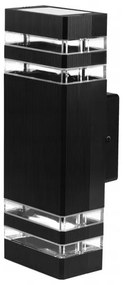 Aplica de exterior Inez duo, 2xGU10, IP65, neagra, Masterled