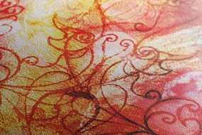 Tablou ochi albaștri cu elemente abstracte