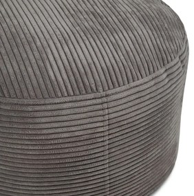 Taburet galben muștar cu tapițerie din catifea reiată Om 60 – SLOWDOWN