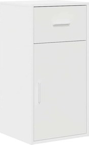 vidaXL Bufet cu sertar Alb 38 x 34 x 75 cm