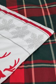 Lenjerie de pat Red Deer rosu-verde 140x200 cm