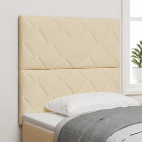 vidaXL Tăblie cu design geometric Crem 90 cm din material textil
