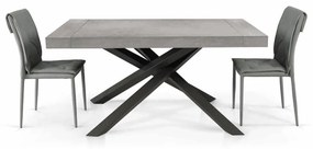 Scaun Solan, structura metalica, piele ecologica - GRI