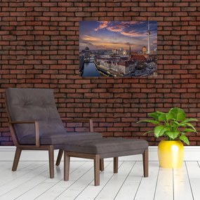 Tablou - Apus de soare în Berlin (70x50 cm)