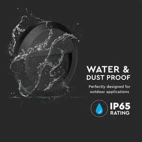 Corp de iluminat LED de exterior pentru scări LED/2W/230V IP65 3000K negru