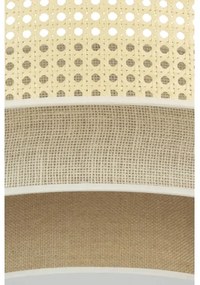 Plafonieră LED Duolla LUNETA LED/26W/230V d. 60 cm 4000K ratan/bej