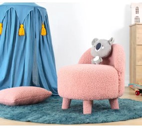 Fotoliu pentru copii PIXI, Ø 46 cm, roz