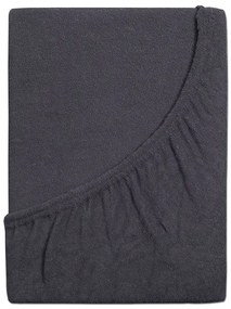 Cearsaf frotté pentru patut copii EXCLUSIVE 70x140 cm antracit
