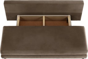 Canapea extensibilă, textil capuccino/bej, CLIV