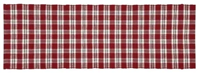 Traversă de masă Happy check bordo/negru , 35 x 120 cm, 35 х 120 cm