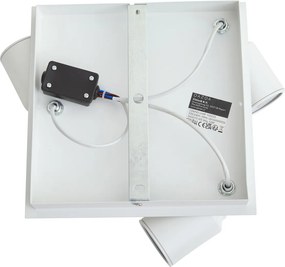 Spot de baie modern alb pătrat cu 3 lumini IP44 - Ducha