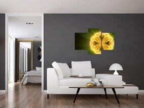 Tablou cu floare galbenă (90x60 cm)