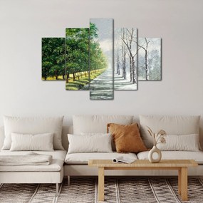 Tablou - Iarna versus vara (150x105 cm)