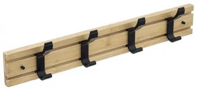 Cuier Arezzo, 4 carlige, bambus, 40 x 7.7 x H 4.5 cm