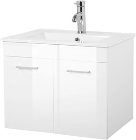 Set masca de chiuveta + lavoar Florence alb 59/48/45 cm