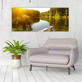 Tablou - Lac la munte (120x50 cm)