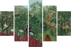 Tablou - Henri Rousseau, Tropical Forest with Monkeys, reproducere (150x105 cm)