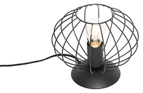 Lampă de masă industrială neagră - Margarita