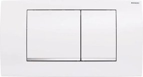 Geberit 115.899.KJ.1 - Placă de acționare Twinline30 34 x 18,5 cm, alb / crom lucios