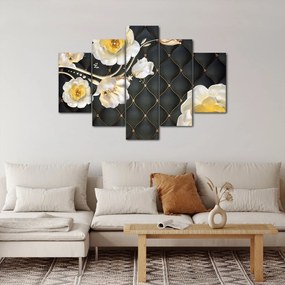 Tablou - Imagine cu flori de trandafir alb (150x105 cm)