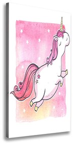 Tablouri tipărite pe pânză Unicorn roz