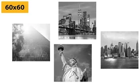 Set tablouri New York în alb-negru