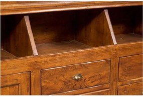 Vitrina cu usi si sertare, L230 38  50 H226 cm