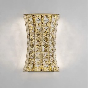 Aplica de perete LED auriu, cristale sticla CELYSIA