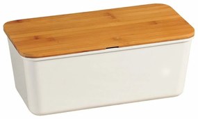 Kesper 58090 Cutie pentru pâine cu tăbliță, albă,34 x 14 x 18 cm