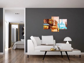 Tablou - Vremea ploioasă și Turnul Eiffel (90x60 cm)