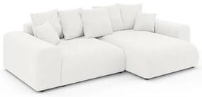 Colțar alb extensibil/cu spațiu de depozitare (cu colț variabil) Luma – Ropez