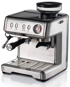 Espressor Ariete ESPRESSO METAL 1313/10, 1600W, 15 bar, 2 L, Cafea boabe, macinata si doze E.S.E, Manometru, Inox