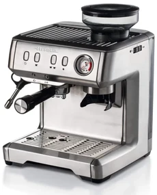 Espressor Ariete ESPRESSO METAL 1313/10, 1600W, 15 bar, 2 L, Cafea boabe, macinata si doze E.S.E, Manometru, Inox